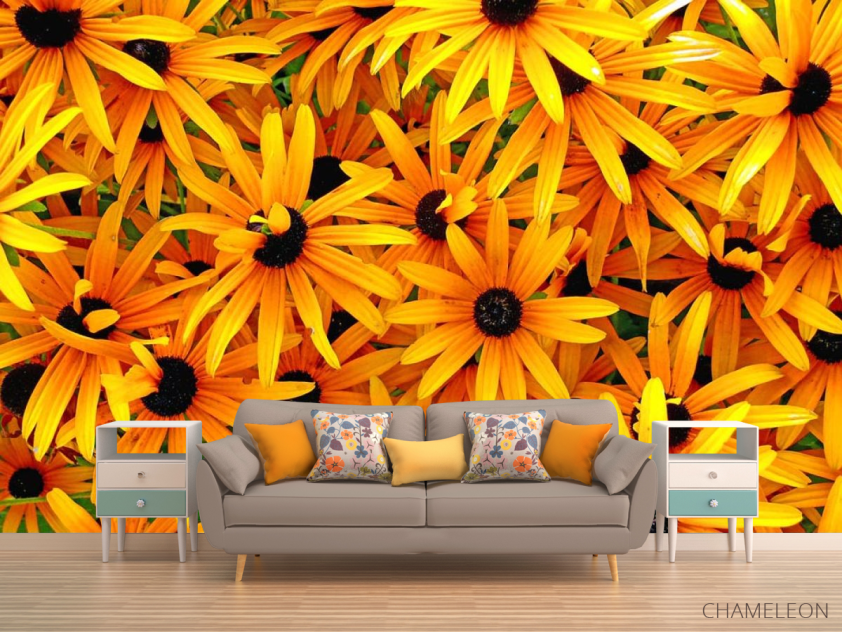 Фотообои Цветы желтого цвета - 1