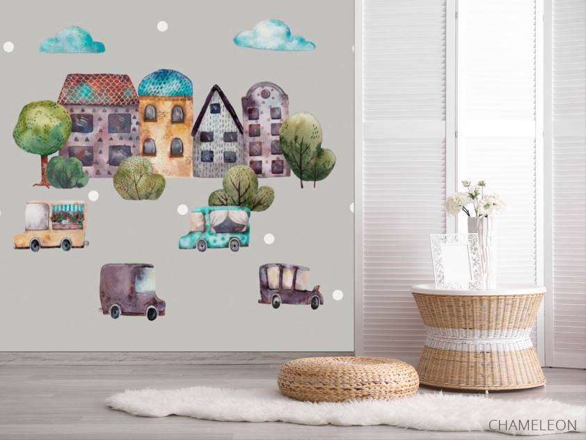 Фотообои Домики - 2