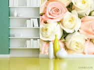 Фотошпалери Білі та кремові троянди - 3