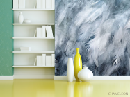 Фотошпалери Пір'я сині - 3