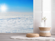 Фотошпалери сонце над хмарами - 2