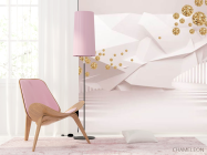 Фотошпалери Тонель з 3Д золотими каменями - 4