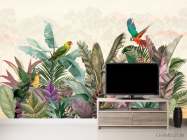 Фотообои Попугаи и тропические листья - 2