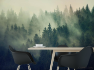 Фотошпалери туманні сосни - 1