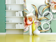 Фотошпалери 3D квіти - 3