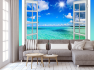 Фотообои Вид на море из окна - 3