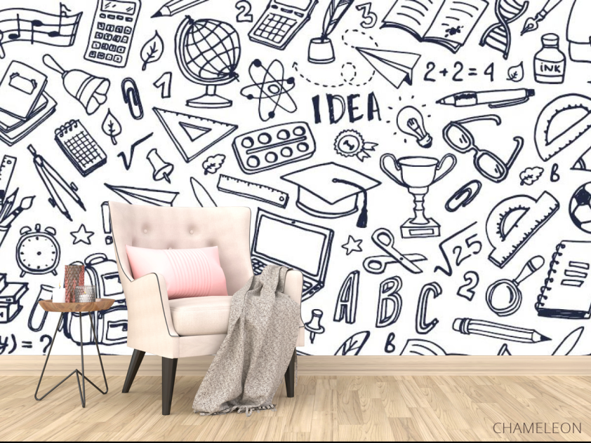 Фотообои Школьный паттерн - 4