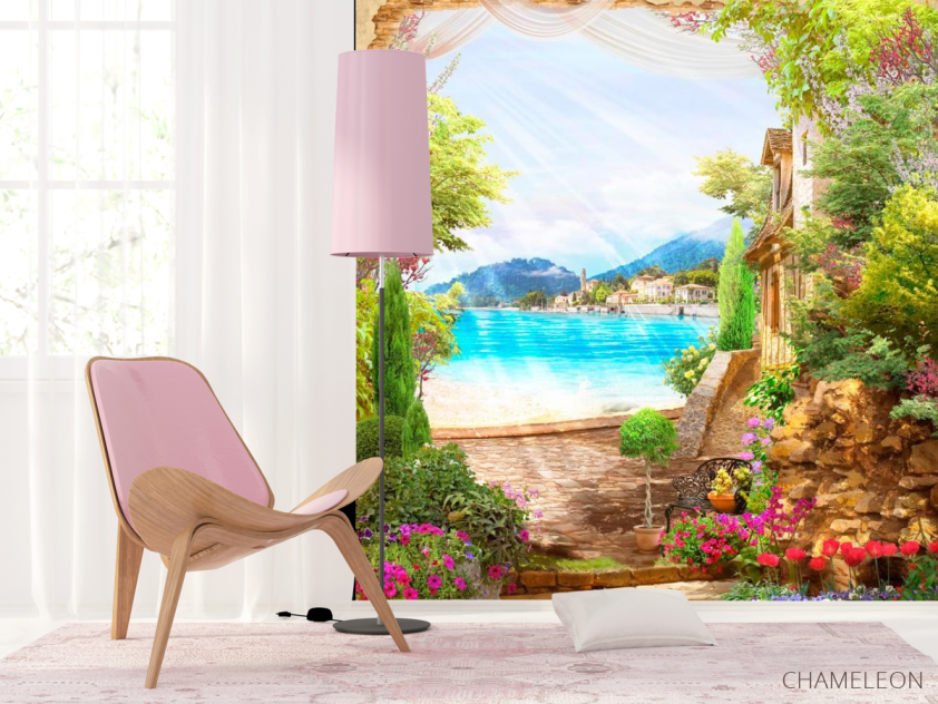 Фотошпалери Вид на берег моря - 4