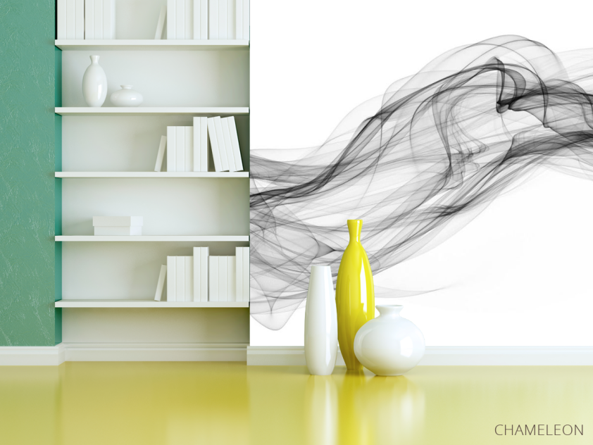 Фотошпалери ЧБ Абстрактний дим - 3