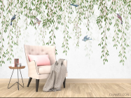 Фотообои Ветки лиственные с потолка - 4