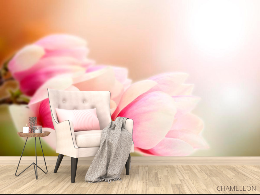 Фотообои Розовые цветы на дереве - 4