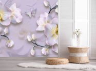 Фотошпалери 3Д квіти - 2