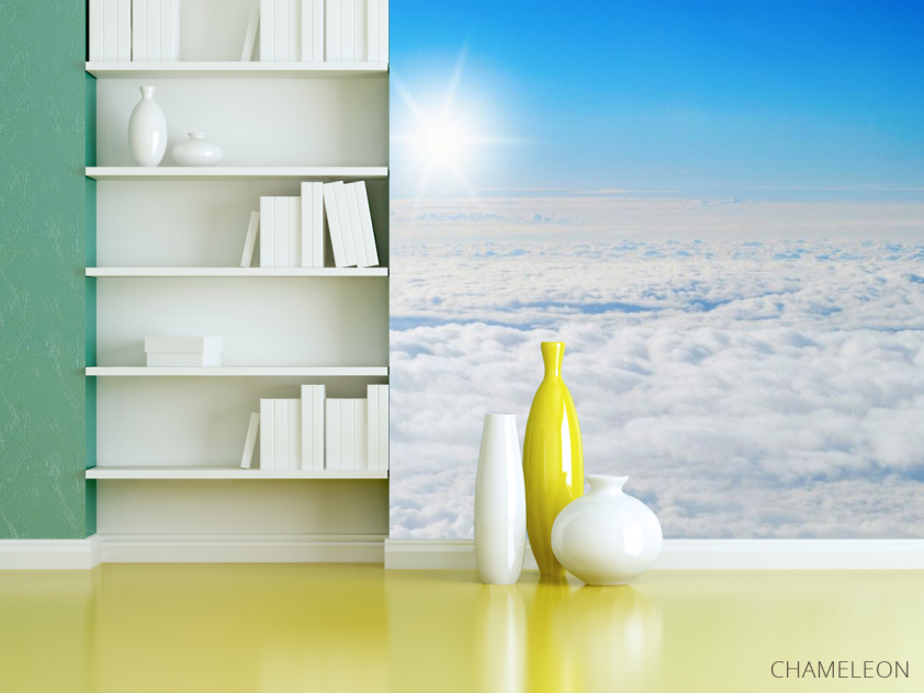 Фотошпалери сонце над хмарами - 3