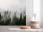 Фотошпалери ліс в тумані - 2