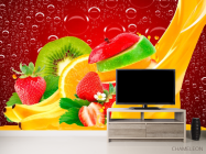 Фотообои Нарезанные фрукты, ягоды - 2