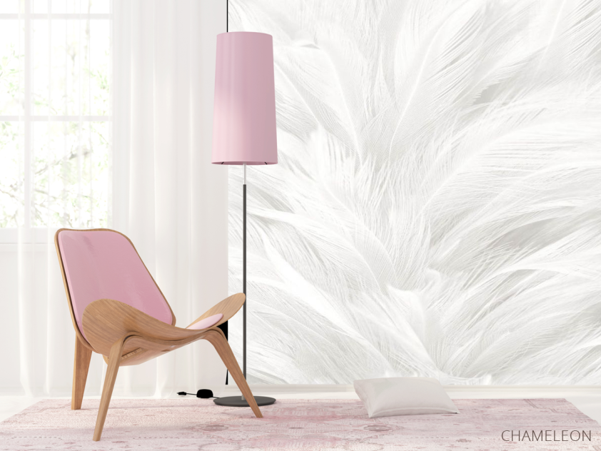 Фотошпалери Білі пір'я - 4