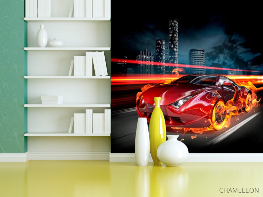 Фотошпалери Вогненний автомобіль - 3