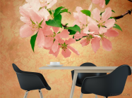 Фотообои Маленькие кремовые цветы - 1