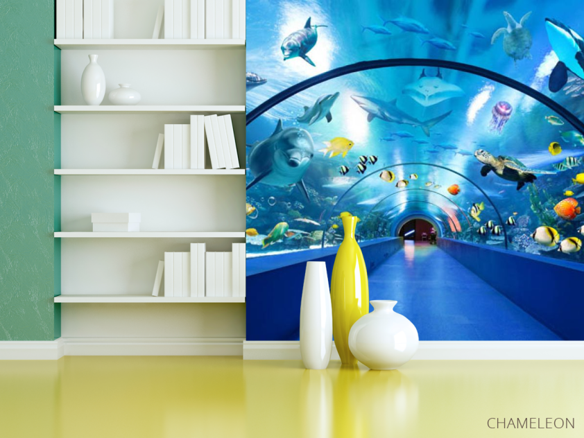 Фотошпалери великий акваріум - 3
