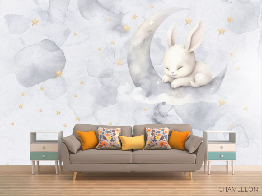 Фотообои Зайка и луна - 1