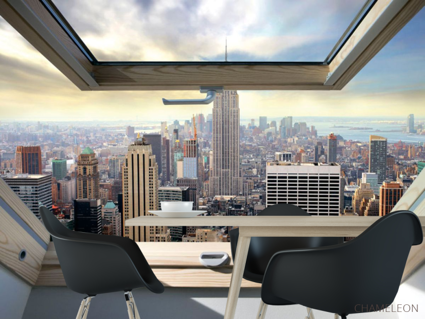 Фотошпалери Вид на сучасний місто - 1