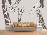 Фотообои детская жирафы - 1