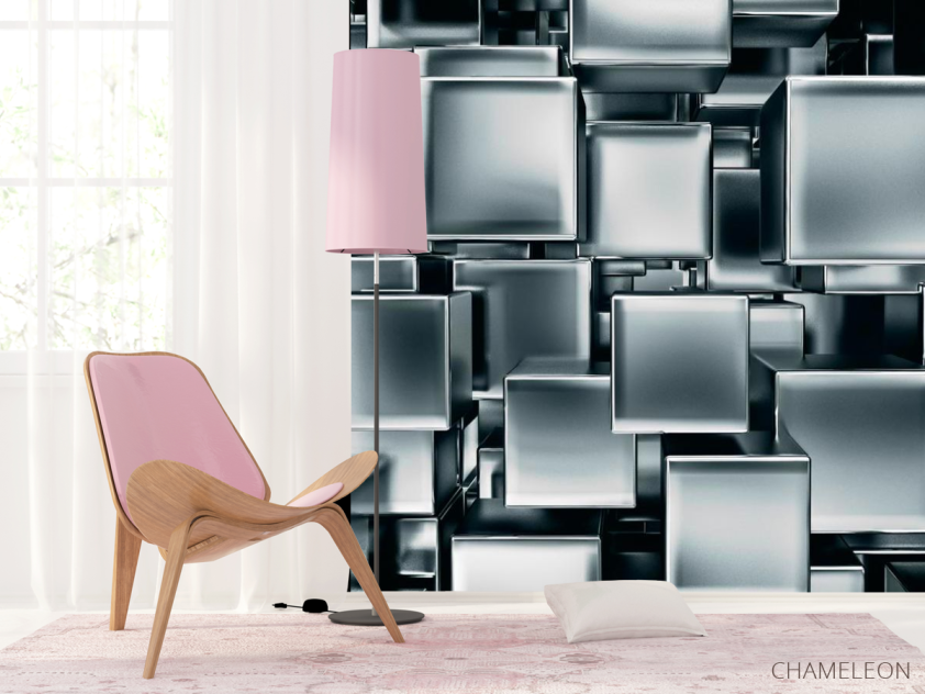 Фотошпалери Сірі куби - 4