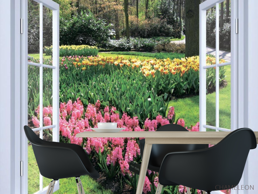 Фотообои Вид на цветы - 1