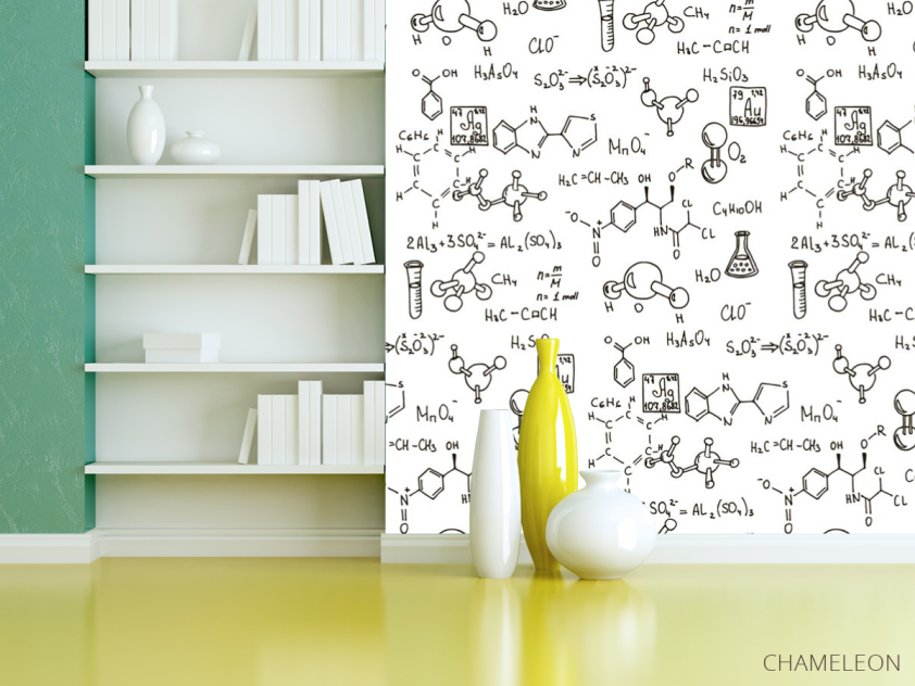 Фотошпалери Патерн для кабінету хімії - 3