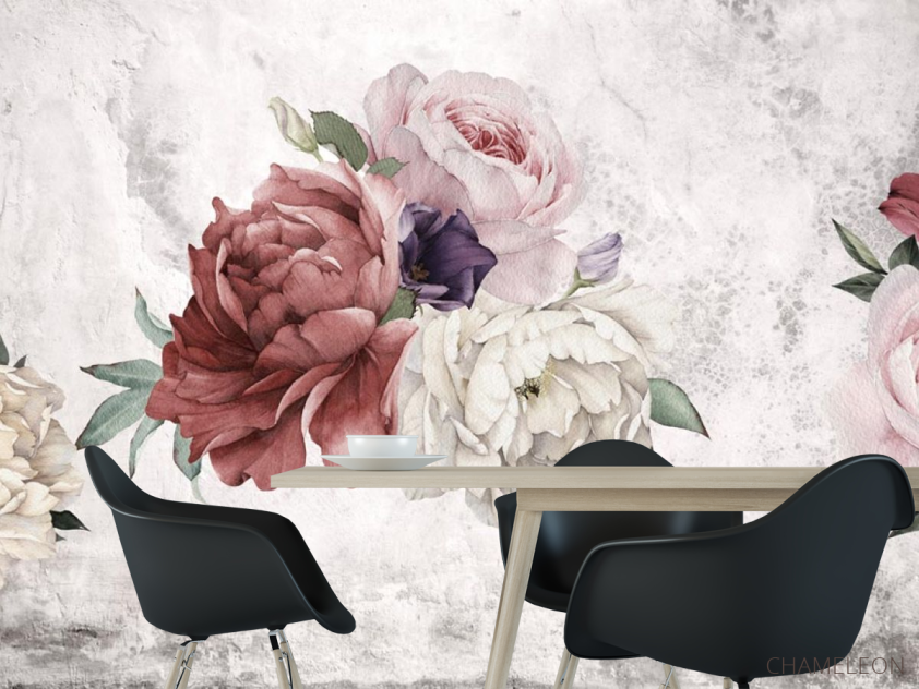 Фотошпалери Вінтажні півонії - 1