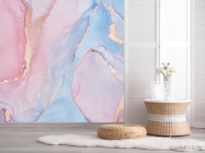 Фотошпалери рожевий флюїд арт - 2