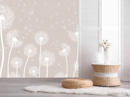 Фотошпалери кульбаби бежеві - 2