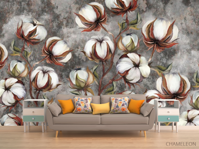 Фотообои Шерсть на фоне бетона - 1