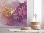 Фотошпалери рожевий флюїд арт - 2