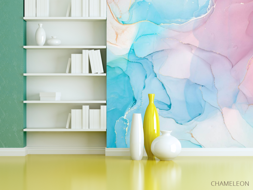 Фотошпалери яскраві Fluid art чорнило - 3