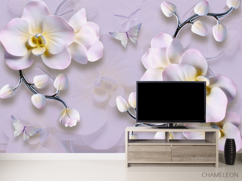 Фотообои 3д цветы - 2