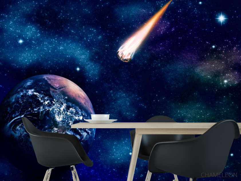 Фотошпалери Земля і комета - 1