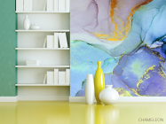 Фотошпалери Синьо-фіолетовий флюїд - 3