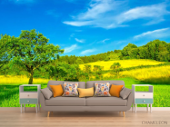 Фотообои Поле, дерево, луг - 1