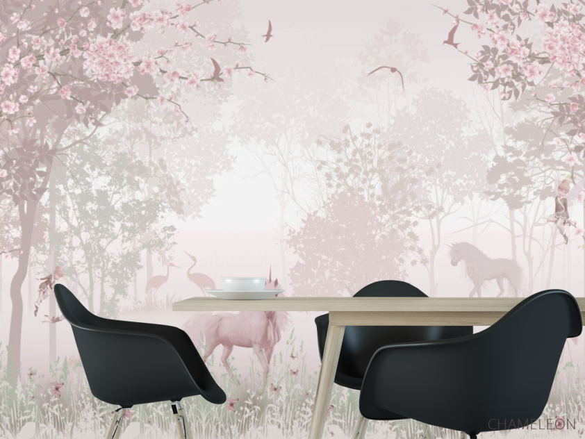 Фотошпалери Фреска балкон з видом на природу - 1