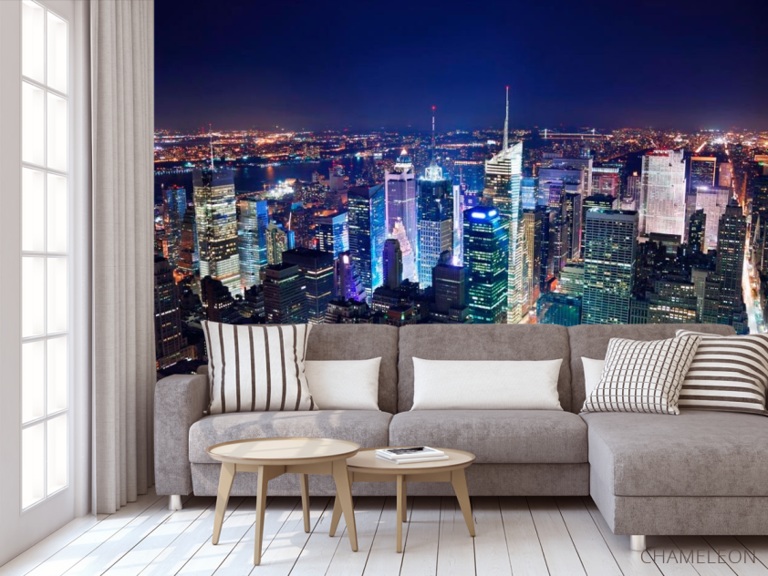 Фотообои Ночь город - 3