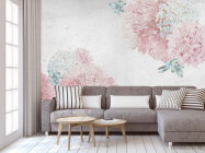 Фотообои Розовые цветы - 3