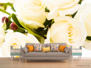 Фотообои 4 розы белых - 1