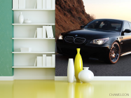 Фотошпалери чорний BMW в горах - 3