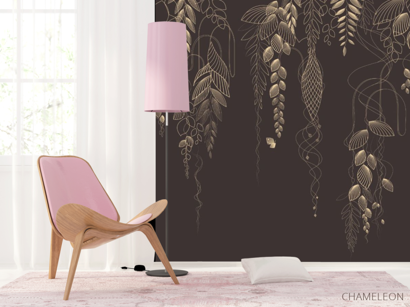 Фотошпалери Лайн арт гілки - 4