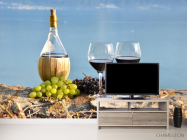 Фотообои красное вино на берегу - 2