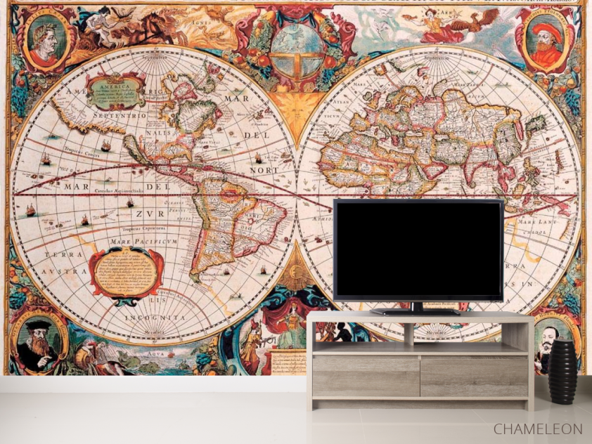 Фотообои Политическая карта Средневековья - 2