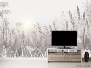 Фотообои Сухоцветы в постельных тонах - 2