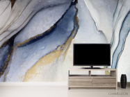 Фотообои fluid art  в синих оттенках - 2