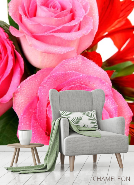 Фотообои Бледно-розового оттенка розы - 3